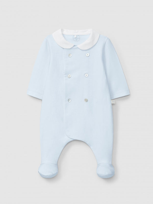 Tutina in cotone con piedini