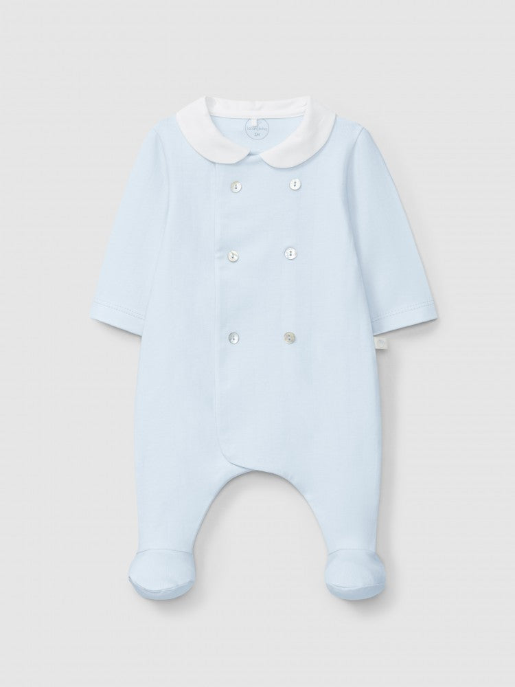 Tutina in cotone con piedini
