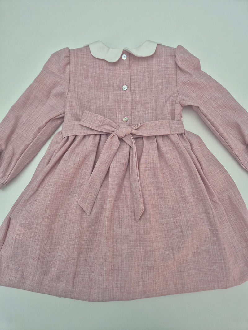 Abito in flanella con punto smock vari colori