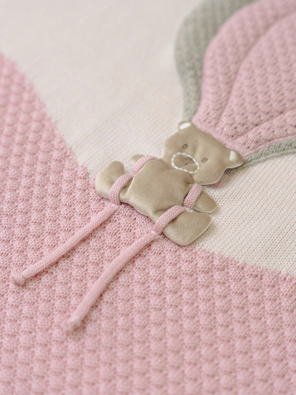 Coperta in pura lana mongolfiera