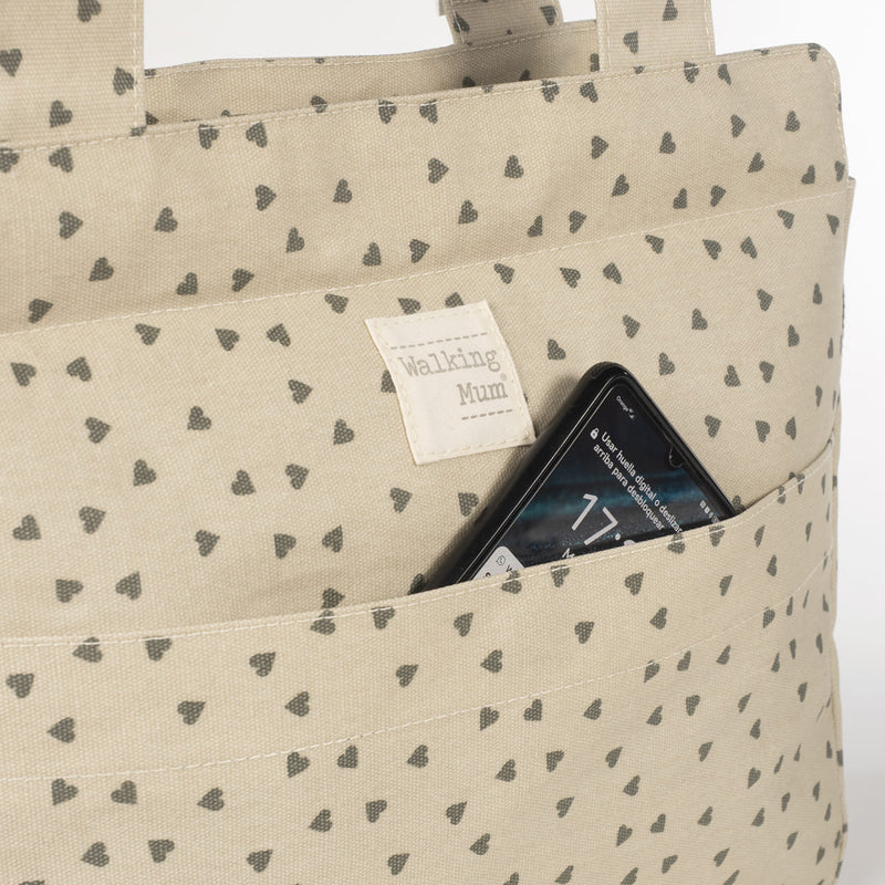 Borsa fasciatoio poppy cuori muschio