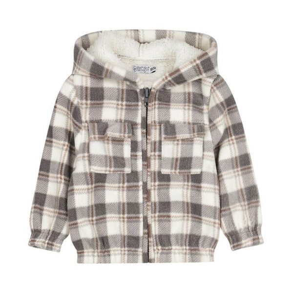 Giacca teddy con cappuccio