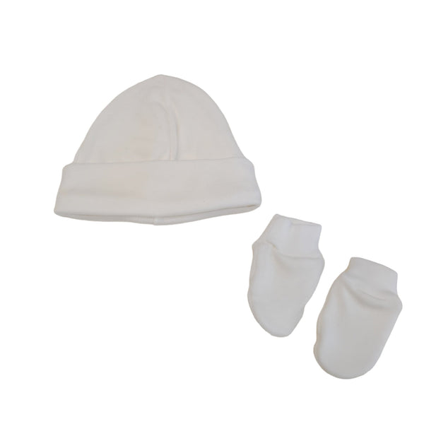 Bi-pack cappellino e muffole in cotone
