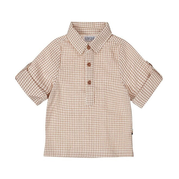 Camicia a quadri in cotone bimbo