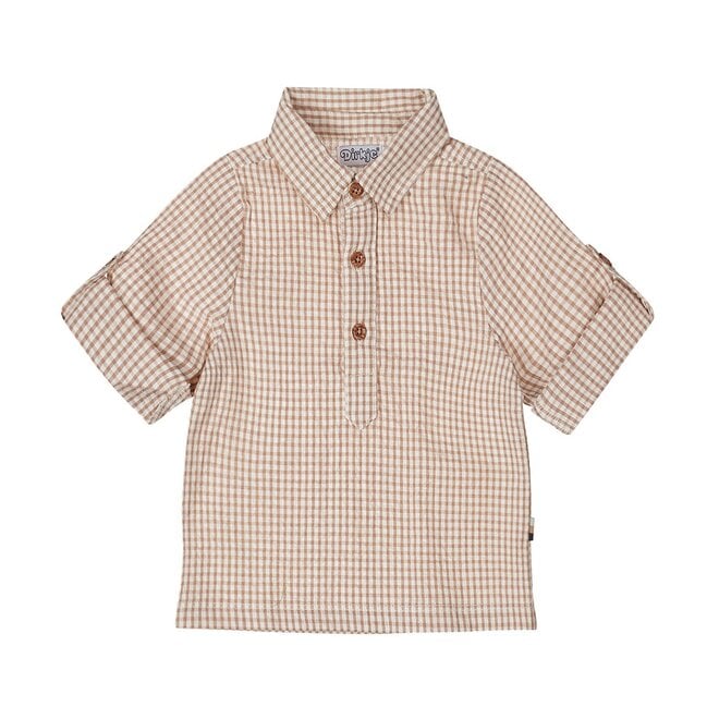 Camicia a quadri in cotone bimbo