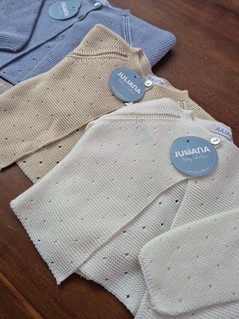 Cardigan traforato vari colori