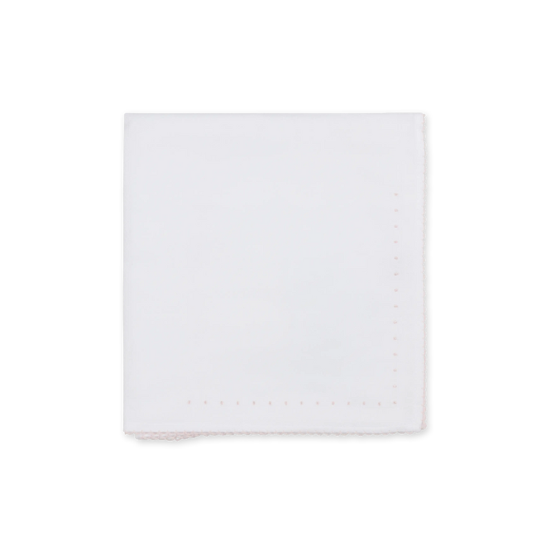 Quadrato mussola in cotone pois rosa