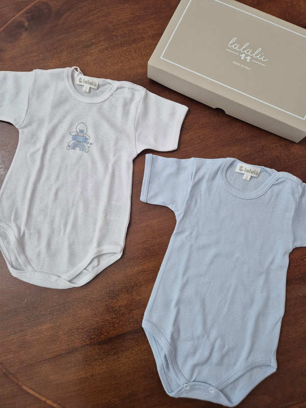 Body bi-pack in cotone manica corta