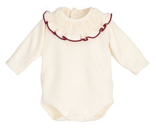 Body con collo rouche in caldo cotone vari colori