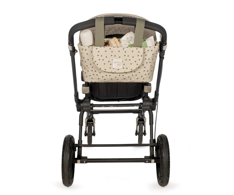 Borsa organizer poppy cuori muschio