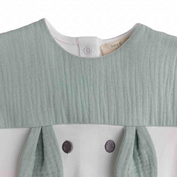 Tutina in cotone con orecchie
