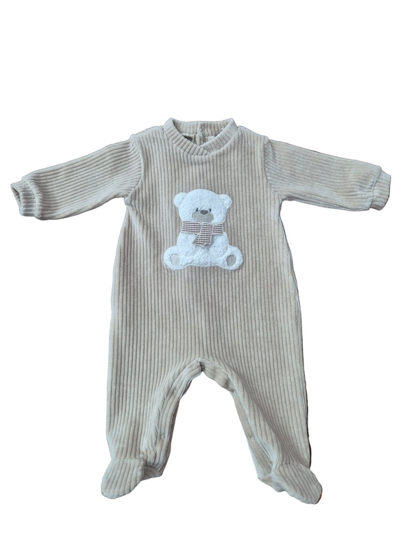 Tutina a coste in ciniglia