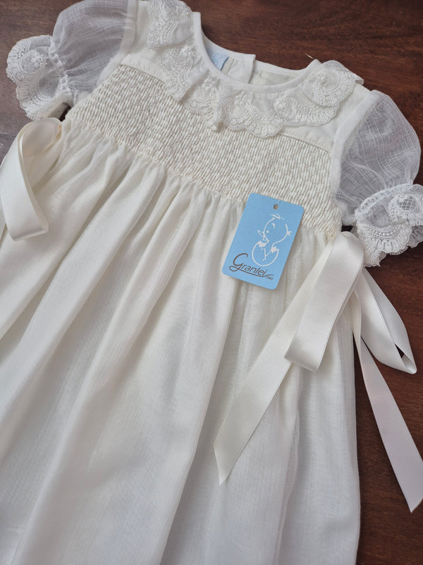 Abito lungo battesimale in tulle