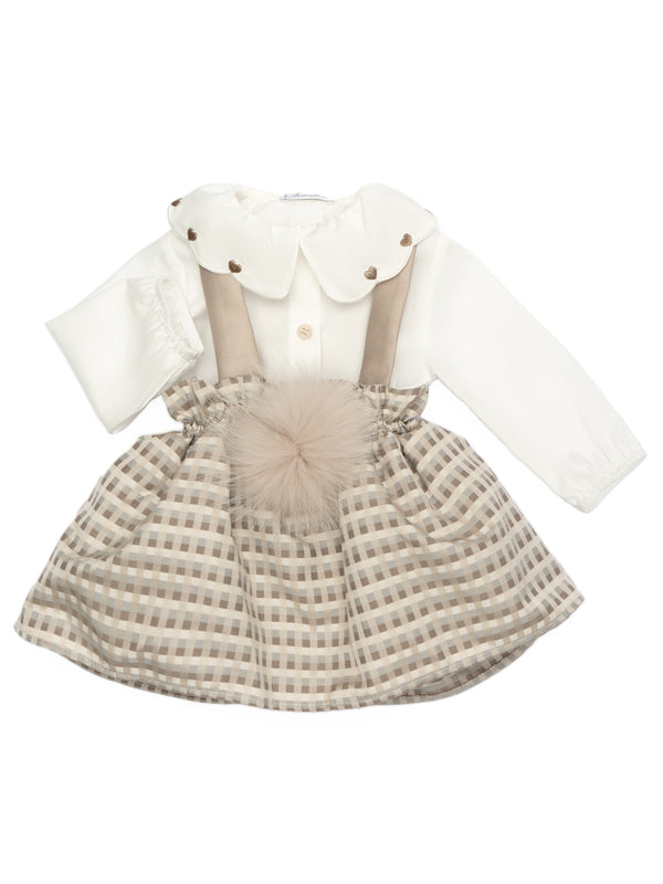 Completo 2 pezzi con pompon volpe