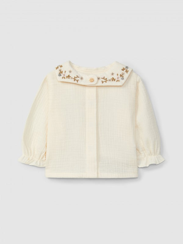 Camicia in mussola floreale