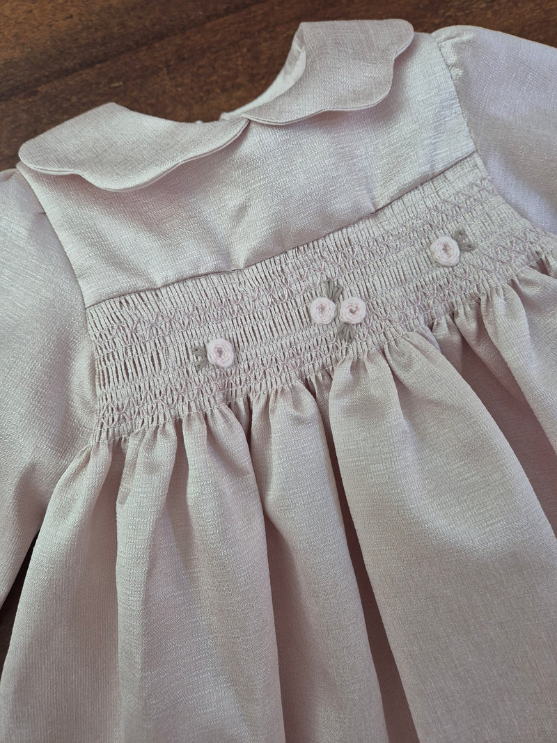Abito elegante battesimale punto smock
