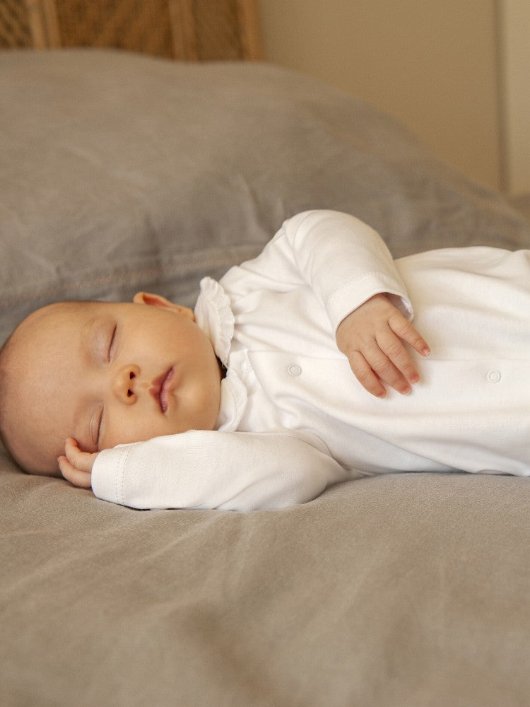 Tutina in cotone con piedini