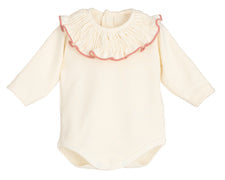 Body con collo rouche in caldo cotone vari colori