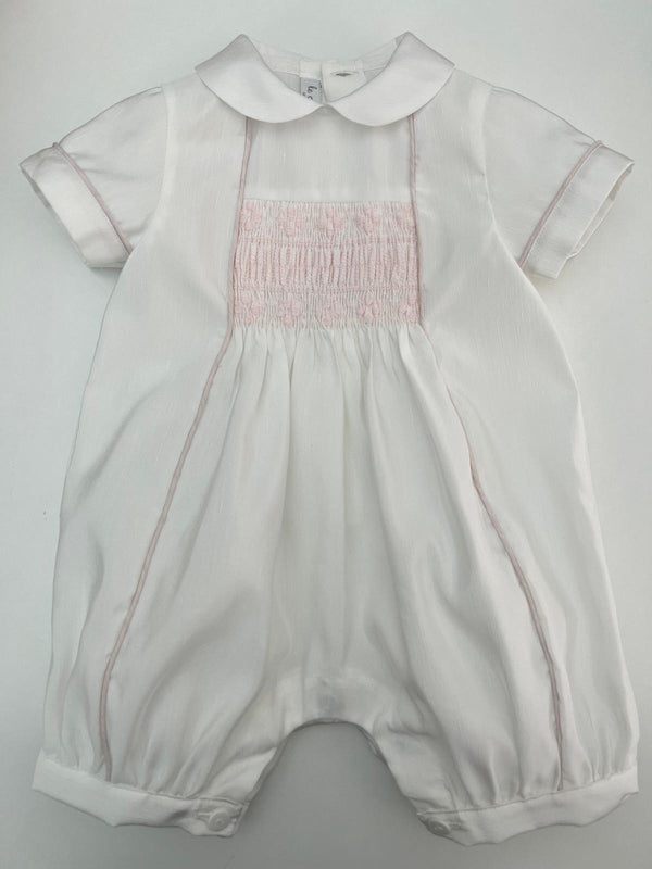 Pagliaccetto in shantung punto smock