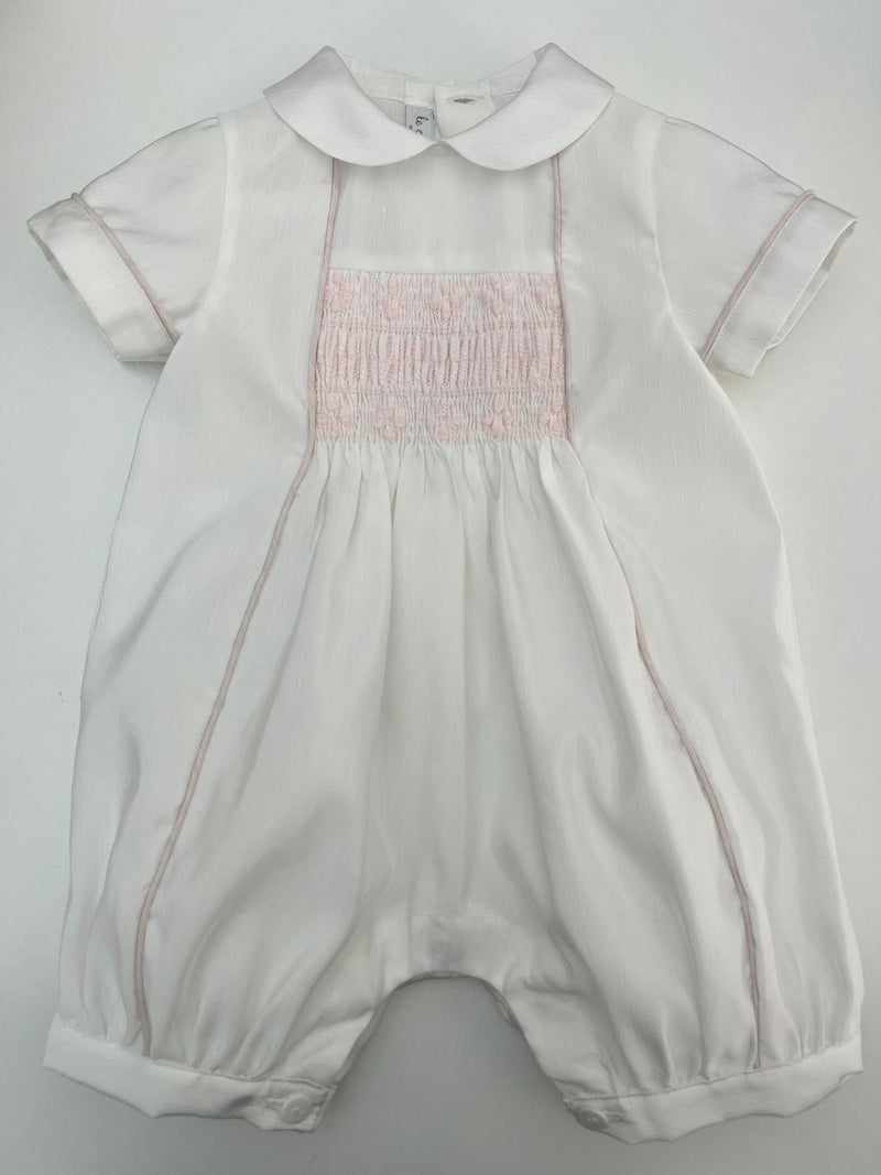 Pagliaccetto in shantung punto smock