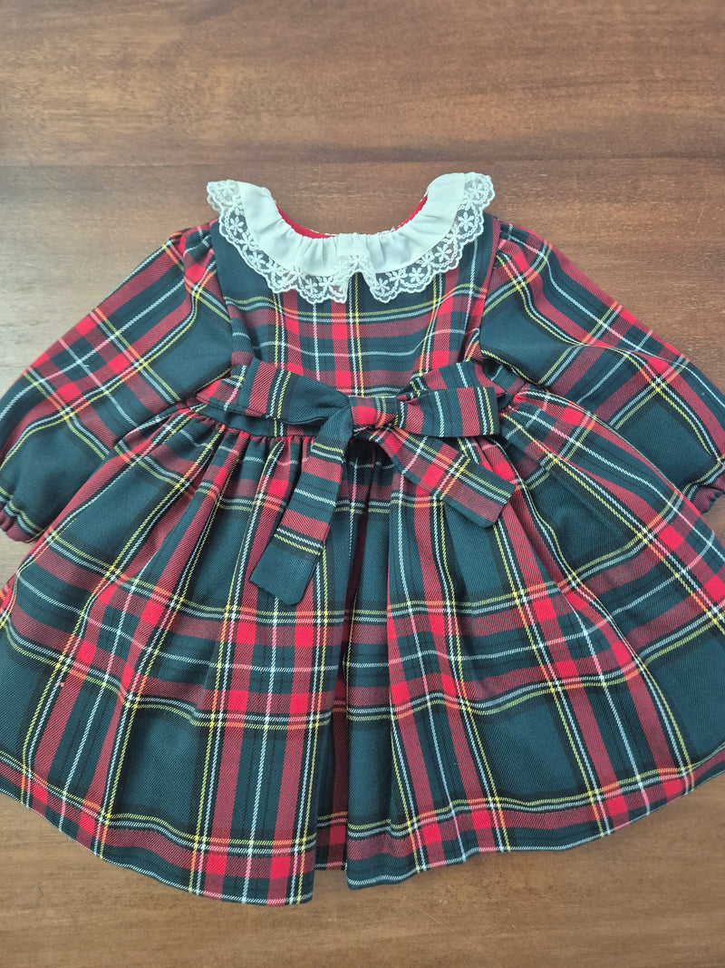 Abito elegante natalizio scozzese