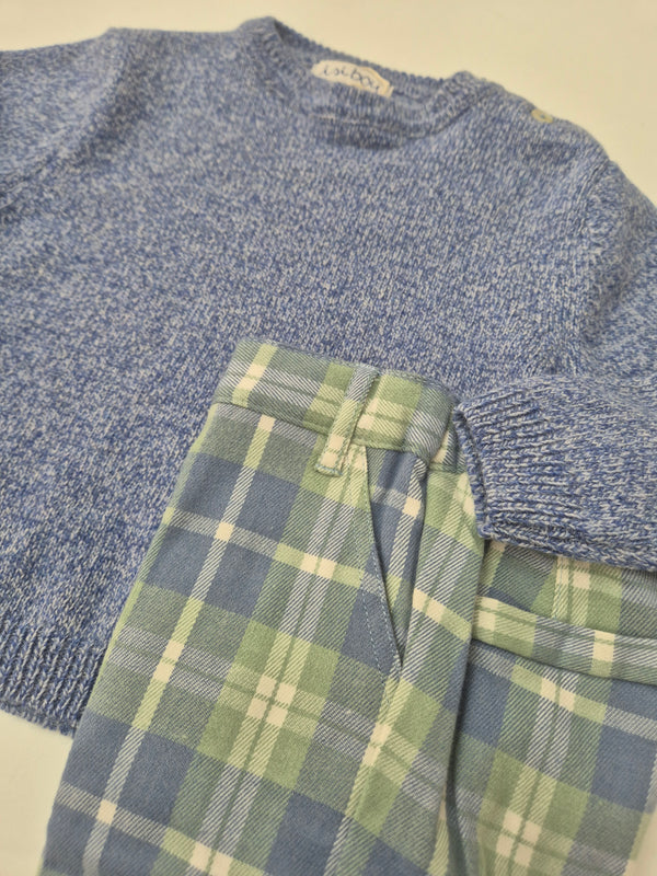 Completo bimbo 2 pezzi in tartan