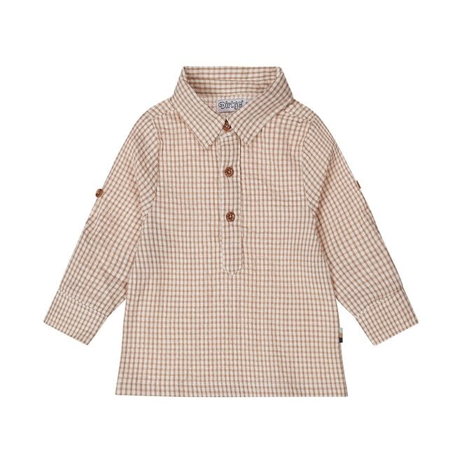 Camicia a quadri in cotone bimbo