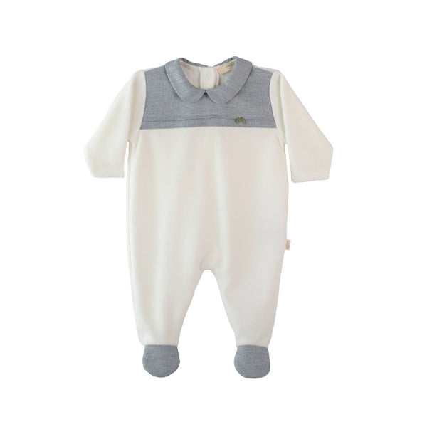 Tutina in ciniglia con piedini