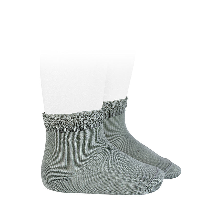 Calza corta con merletto vari colori