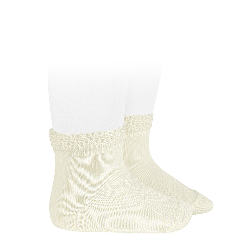 Calza corta con merletto vari colori